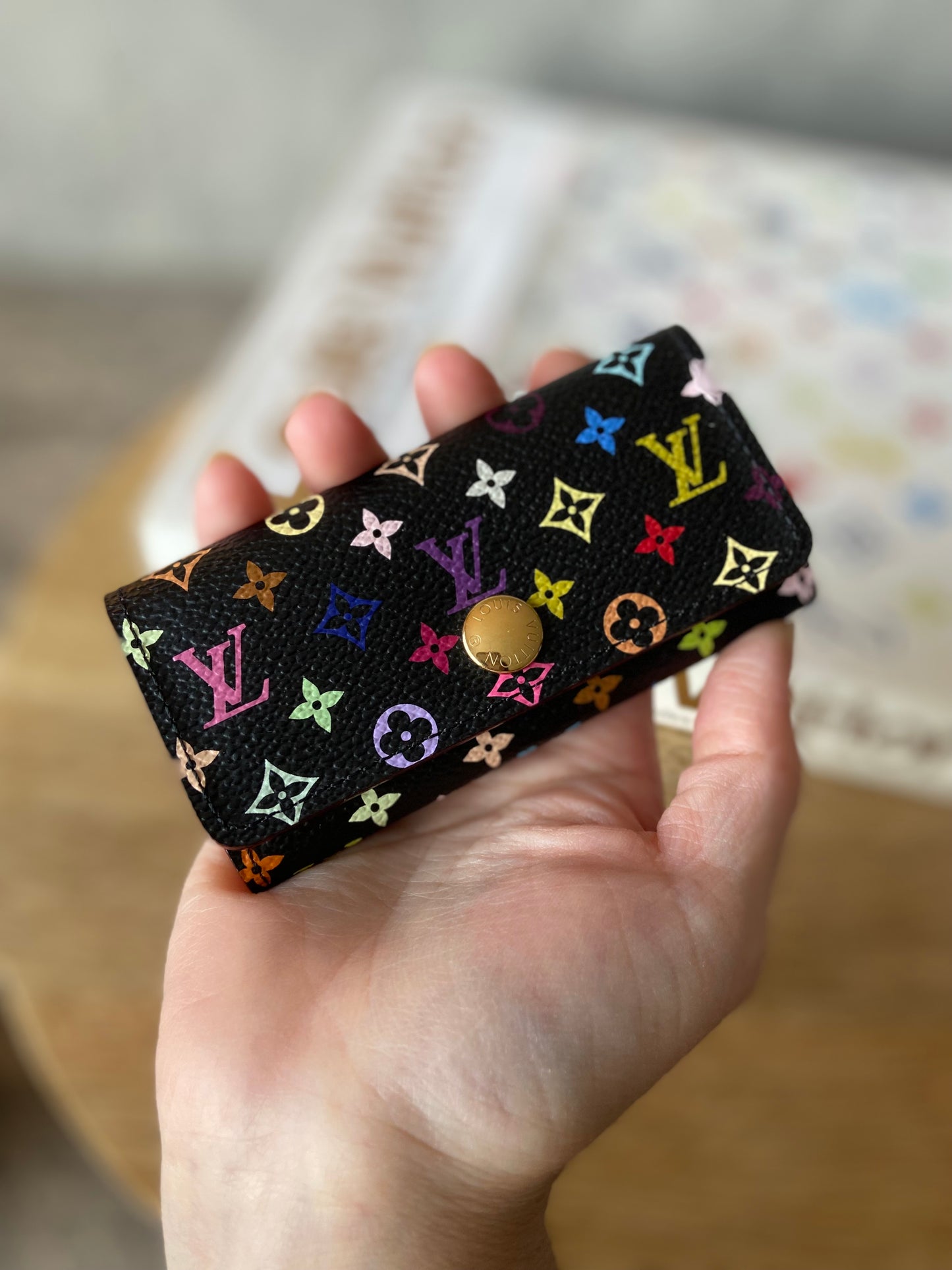 Multicolor 4 Key Holder Noir