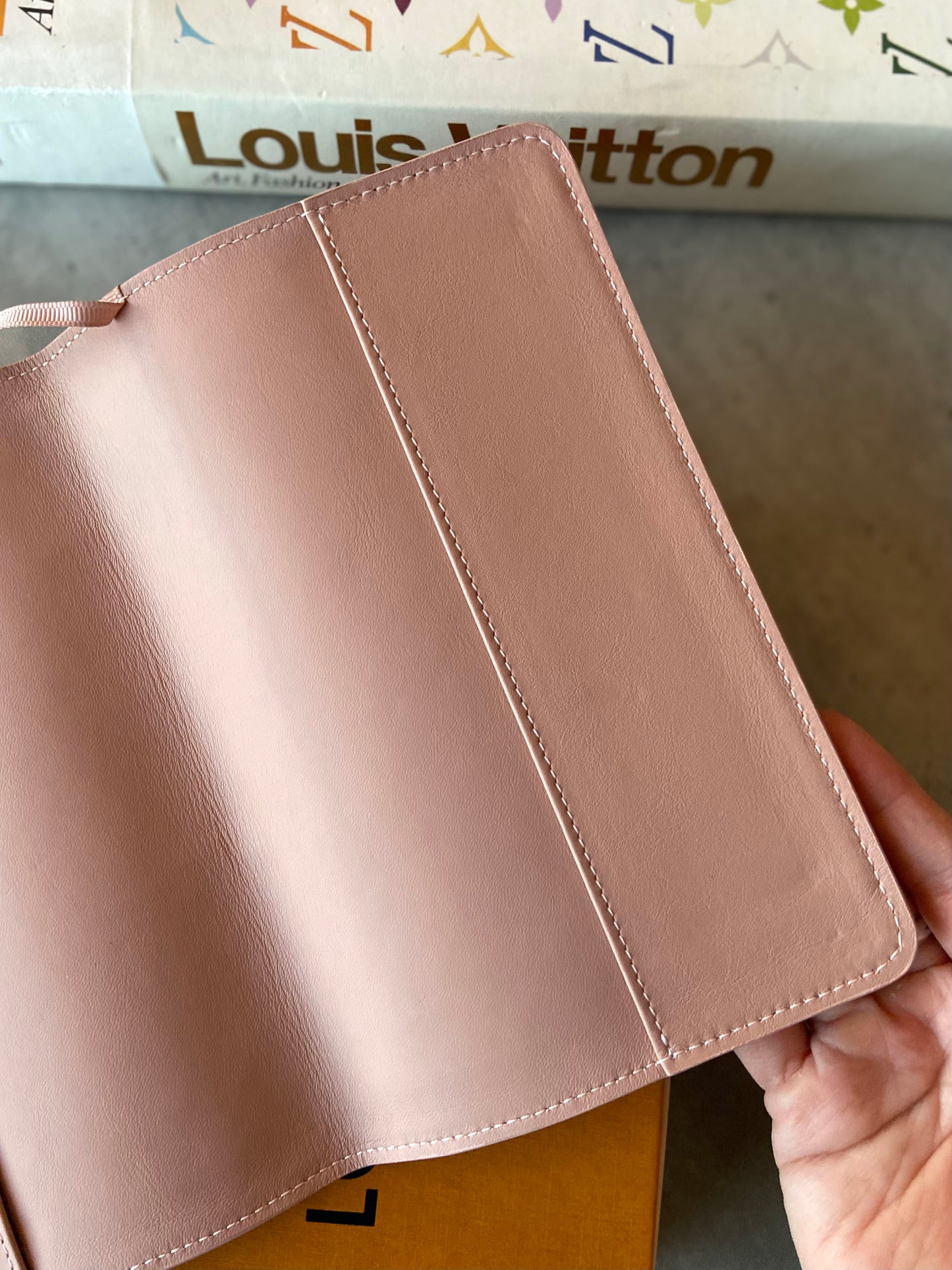 LV Clemence Notebook Cover Rose