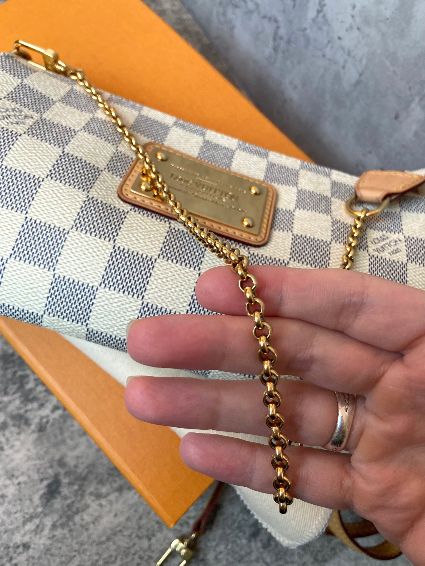 LV Eva Azur Crossbody