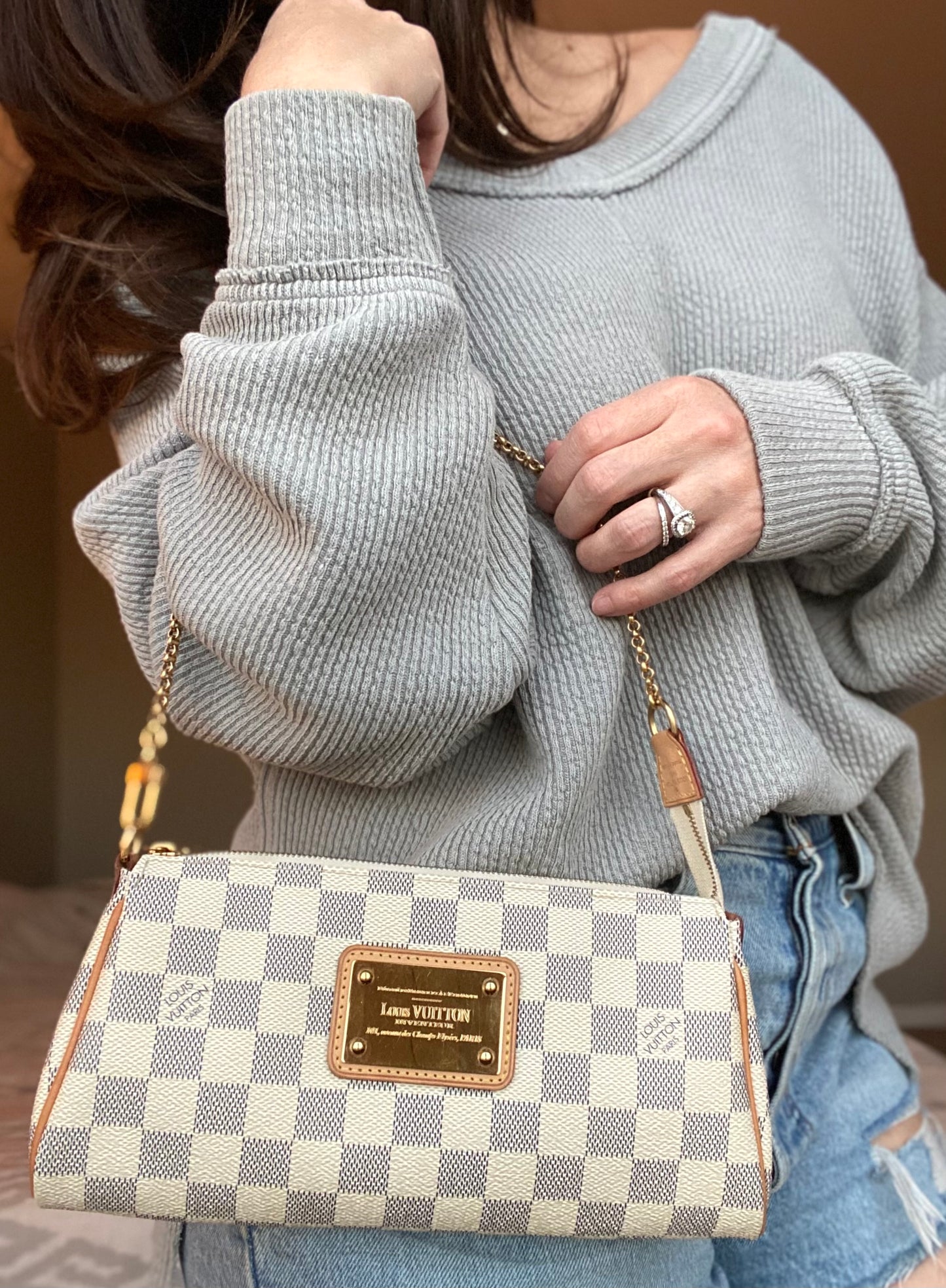 LV Eva Azur Crossbody