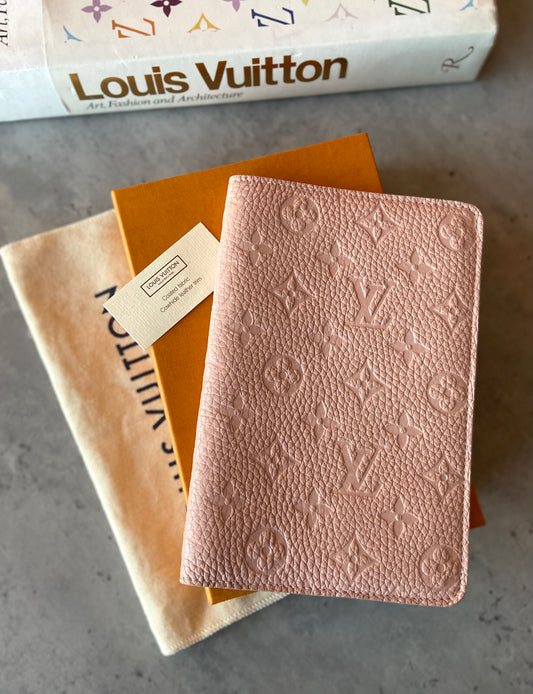 LV Clemence Notebook Cover Rose